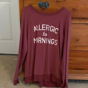 Allergic to mornings sweatshirt